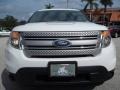 2011 White Suede Ford Explorer FWD  photo #15