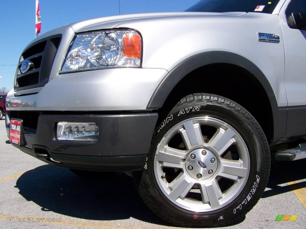 2004 F150 FX4 SuperCab 4x4 - Silver Metallic / Black/Medium Flint photo #2