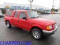 2001 Bright Red Ford Ranger XLT SuperCab  photo #1