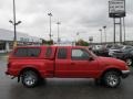2001 Bright Red Ford Ranger XLT SuperCab  photo #2