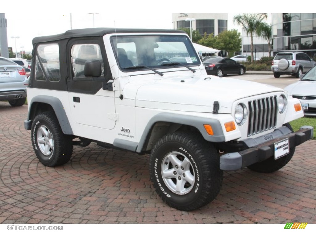 2004 Wrangler SE 4x4 - Stone White / Dark Slate Gray photo #4