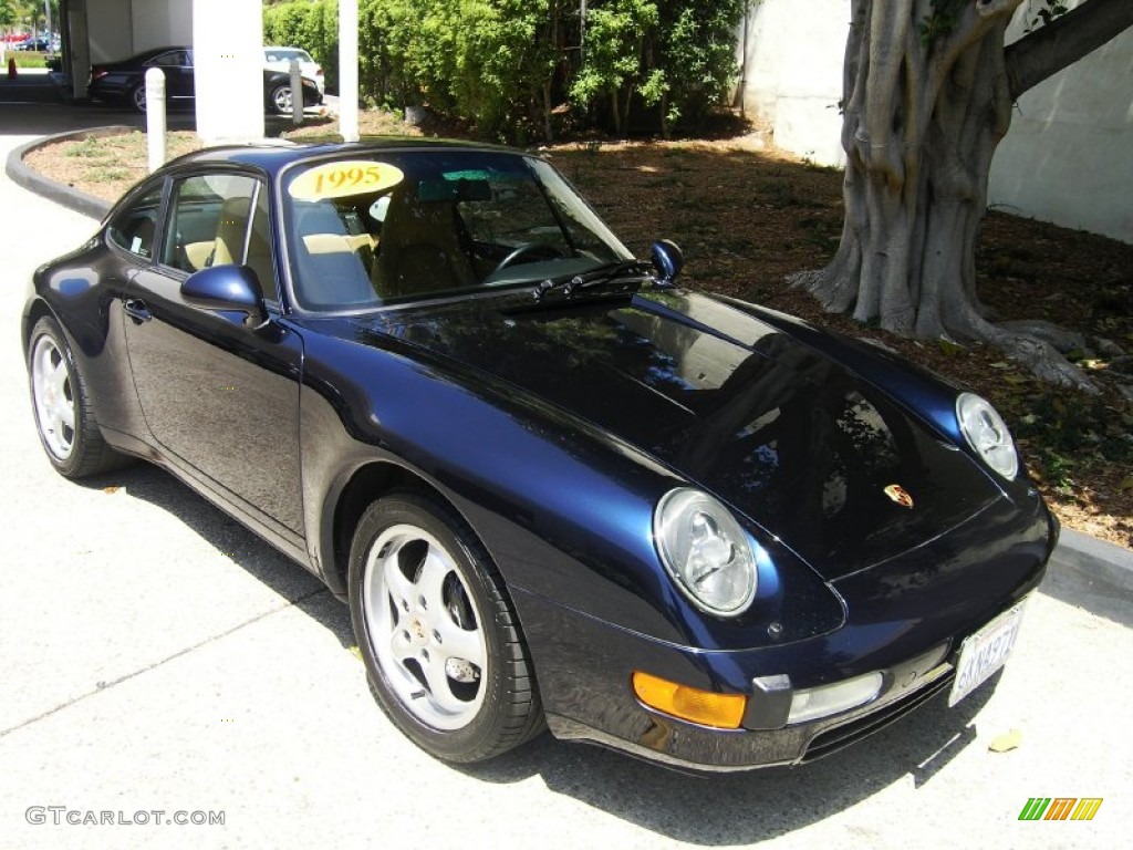 Midnight Blue Metallic 1995 Porsche 911 Carrera Coupe Exterior Photo #55301827