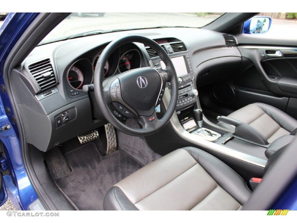 2008 Acura TL 3.5 Type-S Ebony/Silver Dashboard Photo #55302835