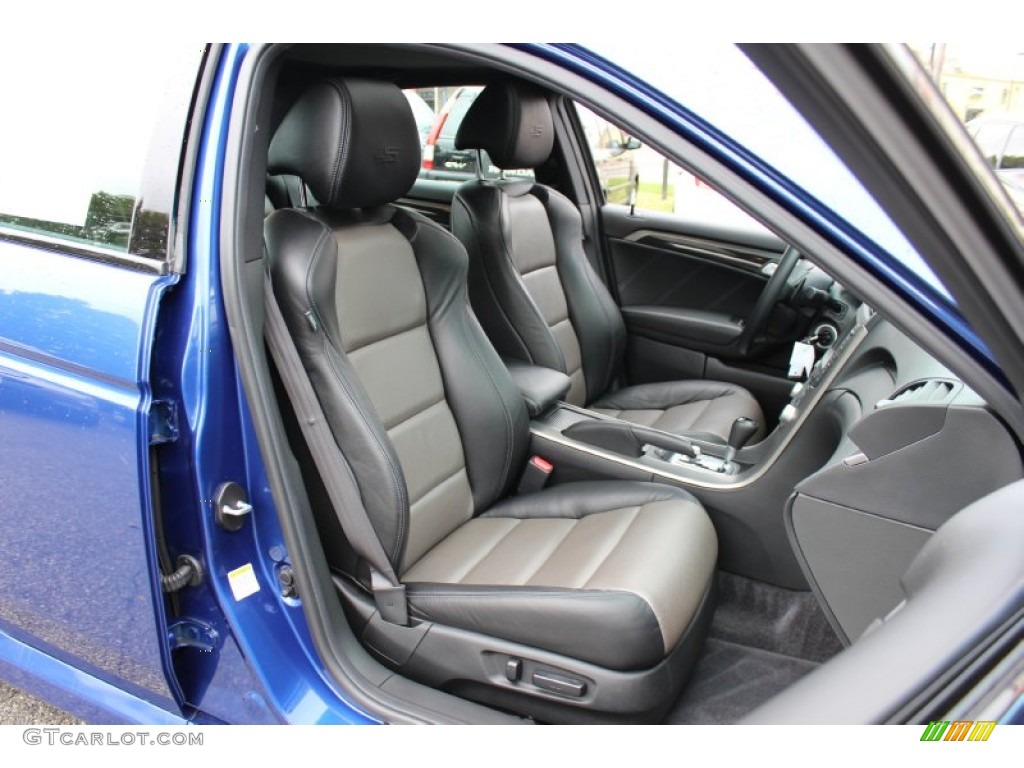 Ebony/Silver Interior 2008 Acura TL 3.5 Type-S Photo #55302997