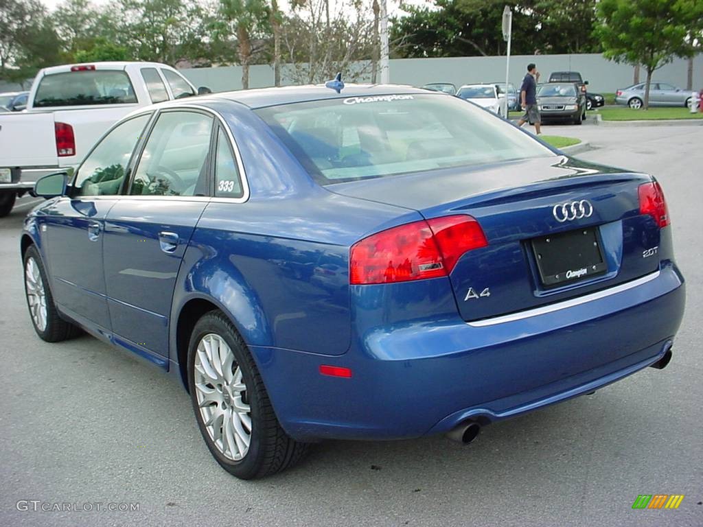 2008 A4 2.0T Special Edition Sedan - Ocean Blue Pearl Effect / Light Gray photo #3