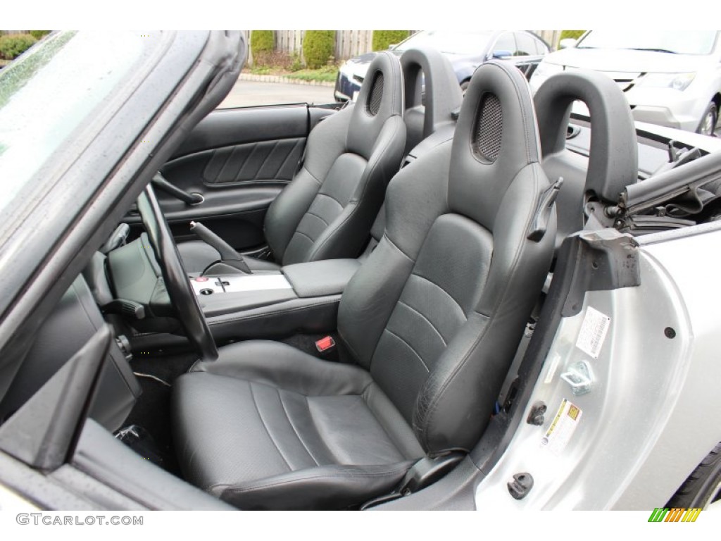 Black Interior 2004 Honda S2000 Roadster Photo #55303150