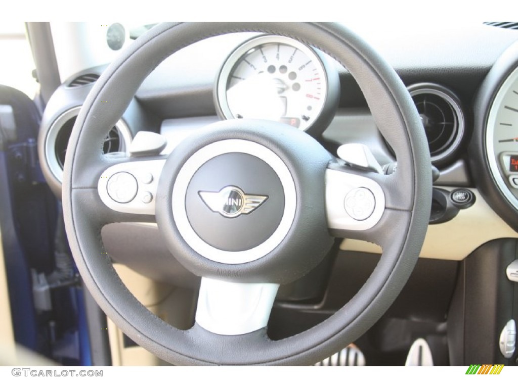 2009 Cooper S Clubman - Lightning Blue Metallic / Gravity Tuscan Beige Leather photo #11