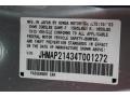 Info Tag of 2004 S2000 Roadster