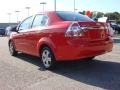 2007 Victory Red Chevrolet Aveo LS Sedan  photo #4