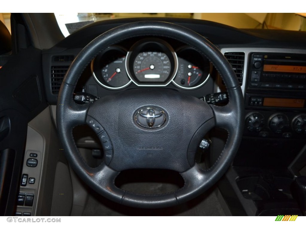 2007 Toyota 4Runner SR5 Taupe Steering Wheel Photo #55303912