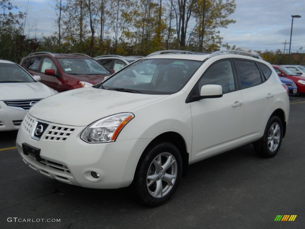 2009 Rogue SL AWD - Phantom White / Black photo #1
