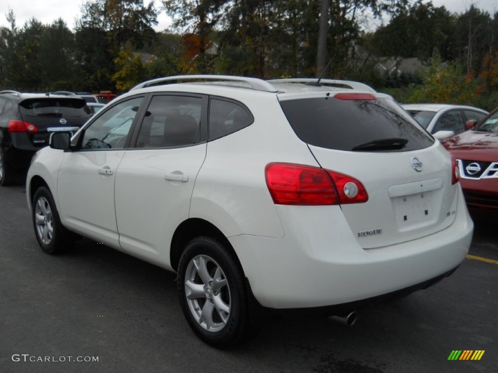 2009 Rogue SL AWD - Phantom White / Black photo #14