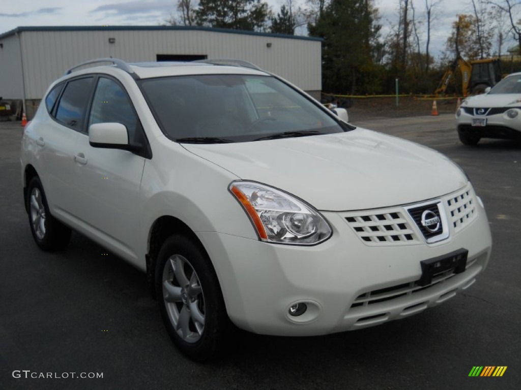 2009 Rogue SL AWD - Phantom White / Black photo #16