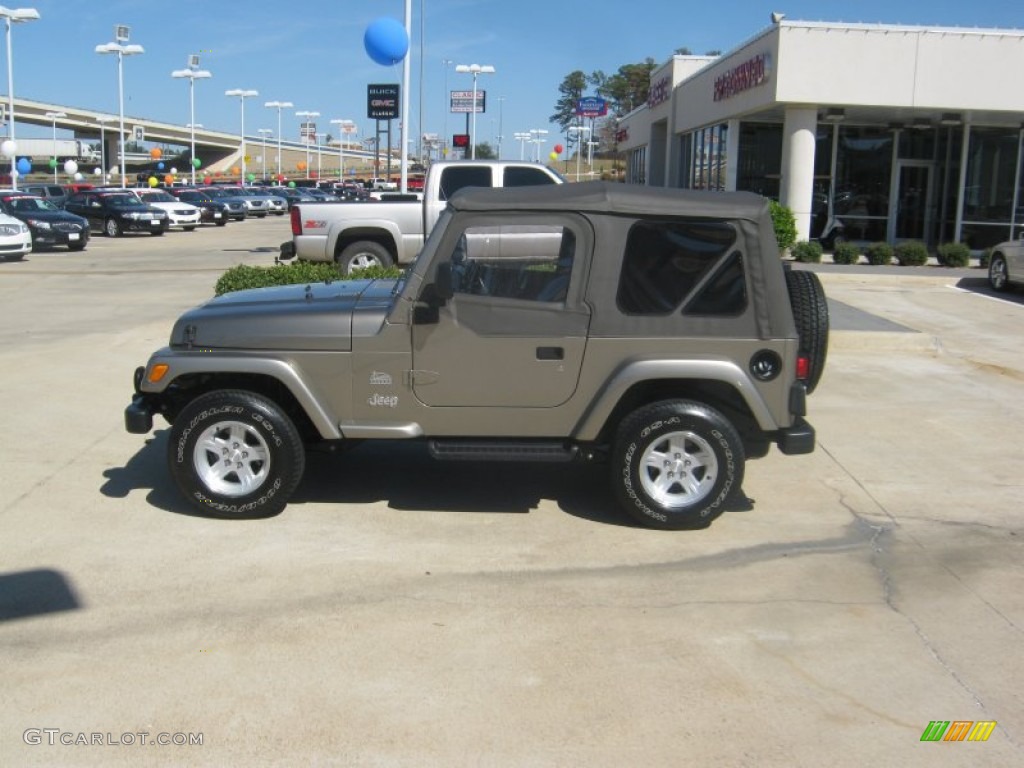 2004 Wrangler Sahara 4x4 - Light Khaki Metallic / Khaki photo #2