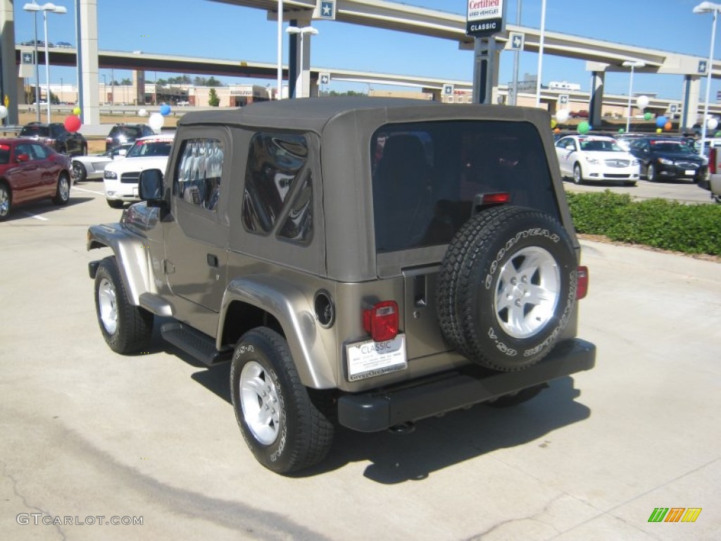 2004 Wrangler Sahara 4x4 - Light Khaki Metallic / Khaki photo #3