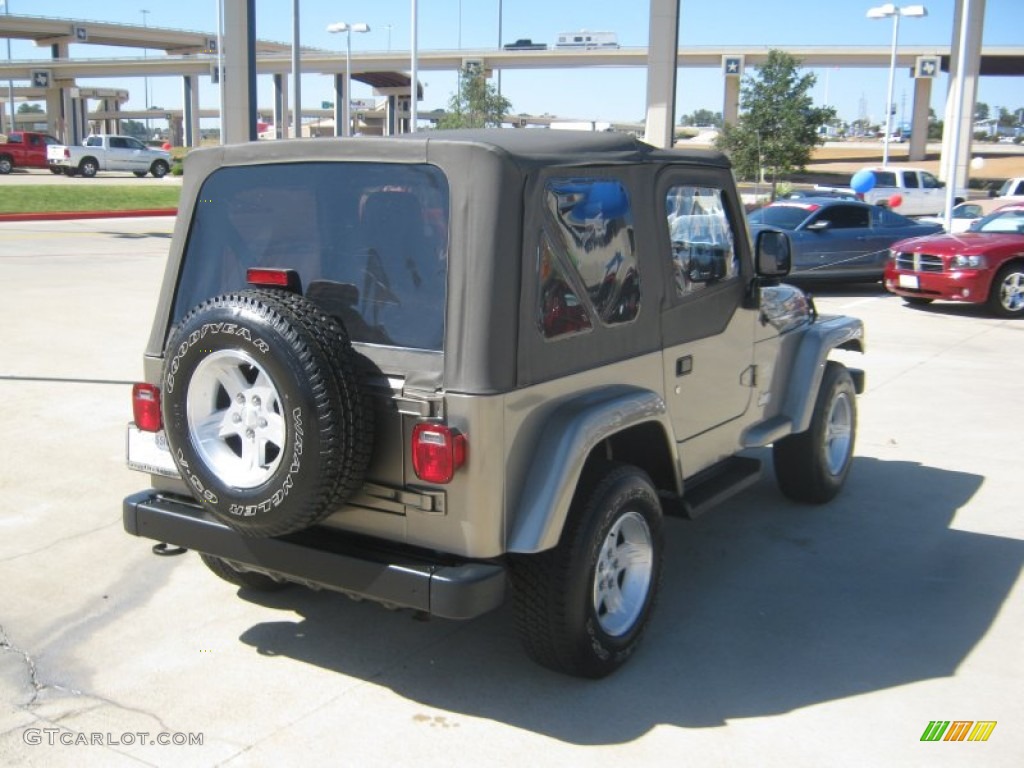 2004 Wrangler Sahara 4x4 - Light Khaki Metallic / Khaki photo #5
