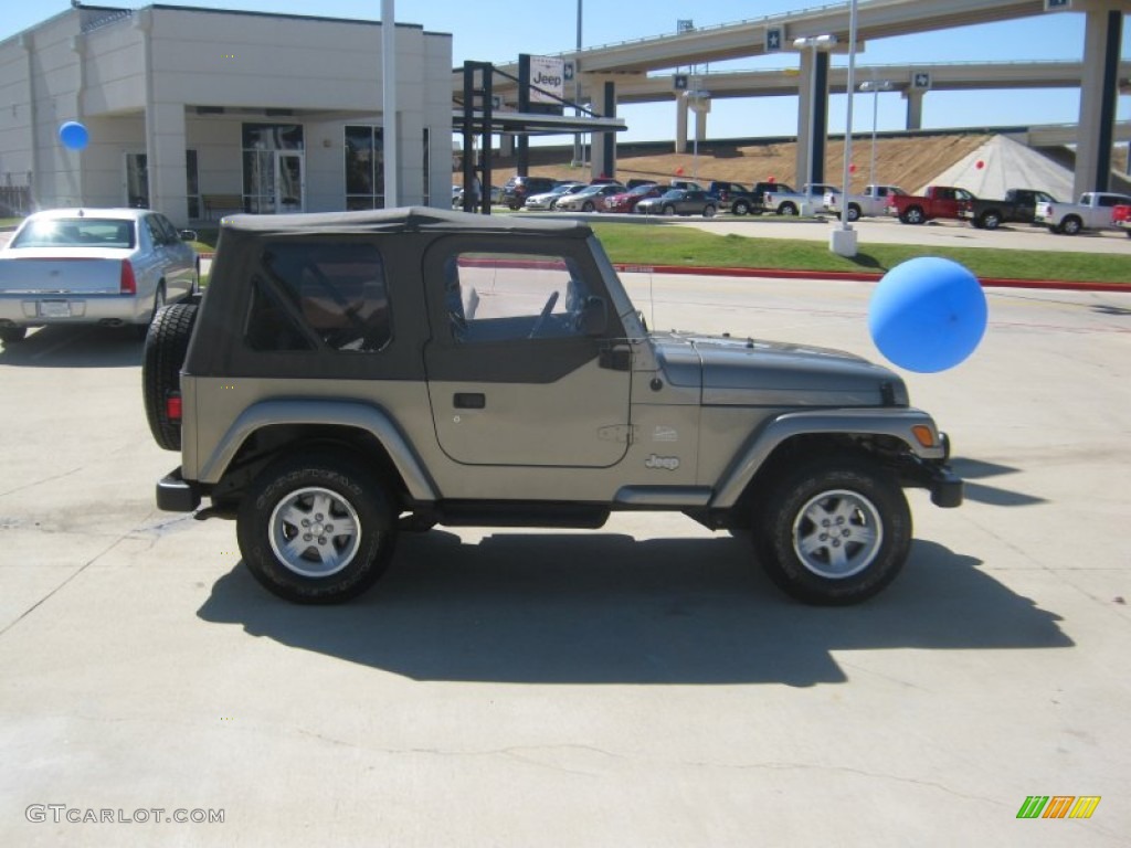 2004 Wrangler Sahara 4x4 - Light Khaki Metallic / Khaki photo #6