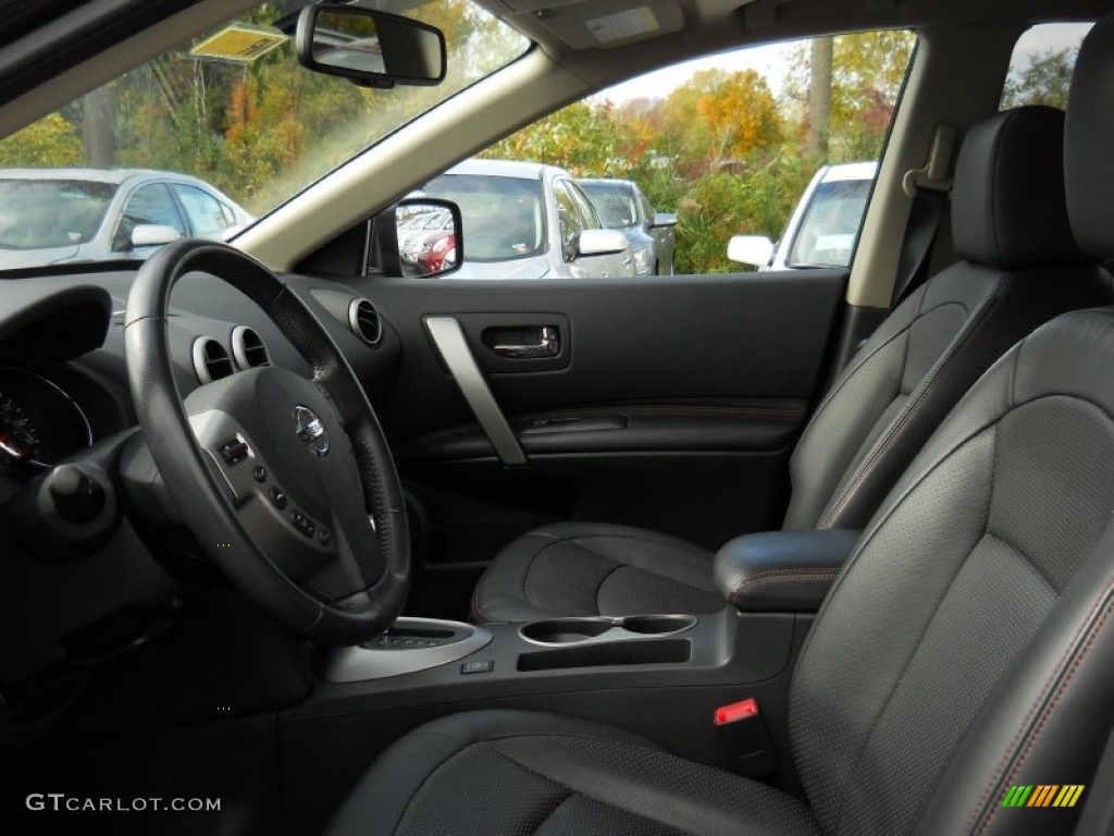 2011 Rogue SL AWD - Wicked Black / Black photo #22