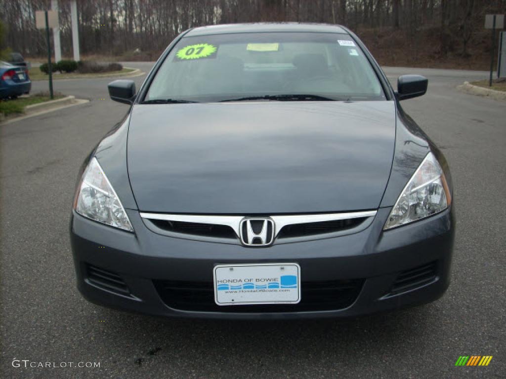 2007 Accord EX V6 Sedan - Graphite Pearl / Gray photo #8