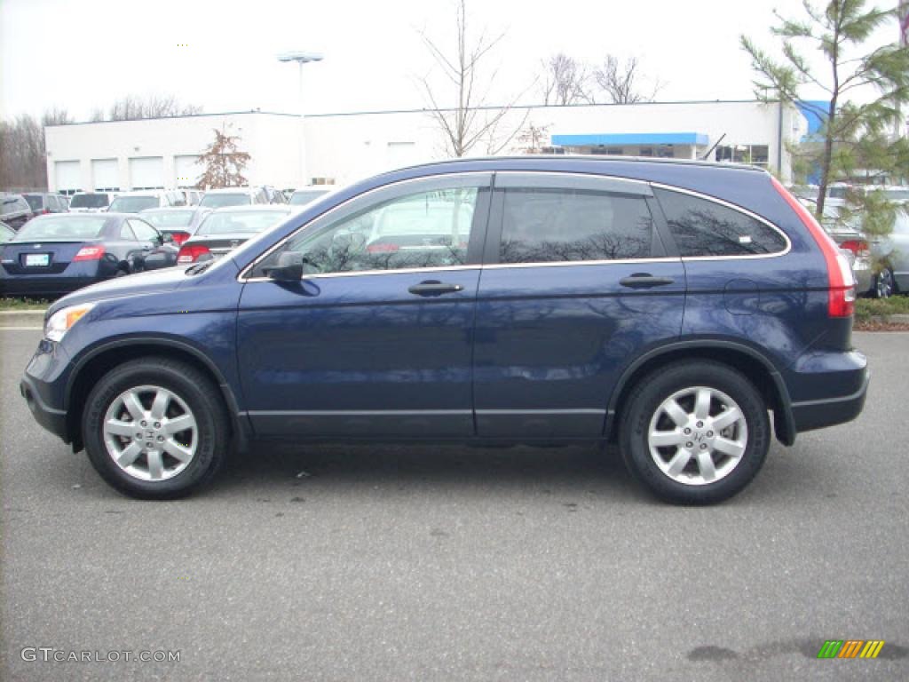 2007 CR-V EX 4WD - Royal Blue Pearl / Black photo #6