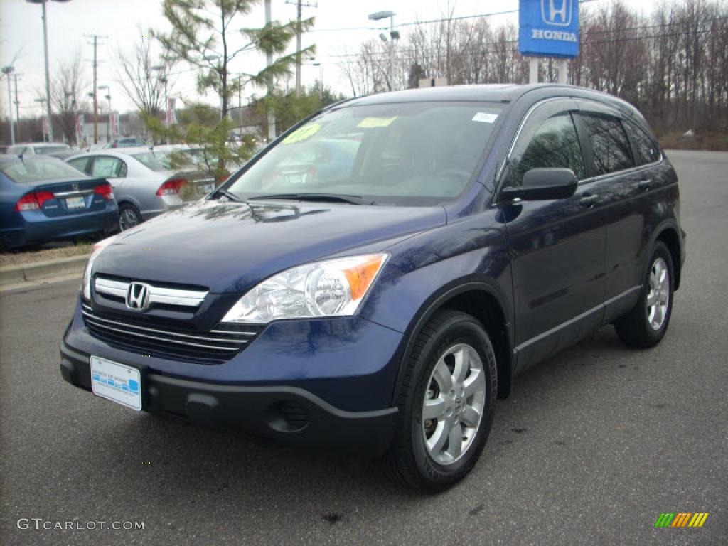 2007 CR-V EX 4WD - Royal Blue Pearl / Black photo #7