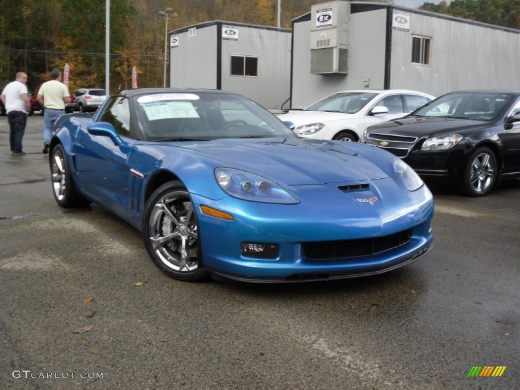 2011 Corvette Grand Sport Coupe - Jetstream Blue Tintcoat Metallic / Ebony Black photo #1