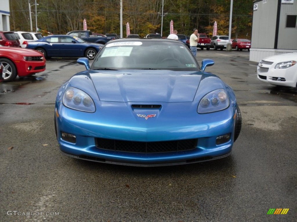 2011 Corvette Grand Sport Coupe - Jetstream Blue Tintcoat Metallic / Ebony Black photo #2