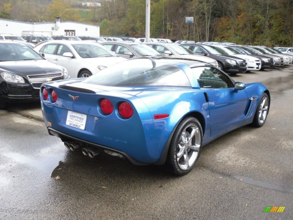 2011 Corvette Grand Sport Coupe - Jetstream Blue Tintcoat Metallic / Ebony Black photo #6