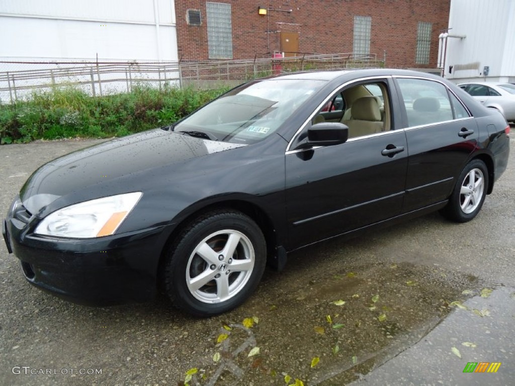 2003 Accord EX Sedan - Nighthawk Black Pearl / Ivory photo #1