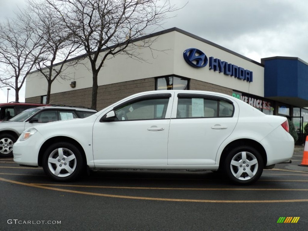 2007 Cobalt LT Sedan - Summit White / Gray photo #6