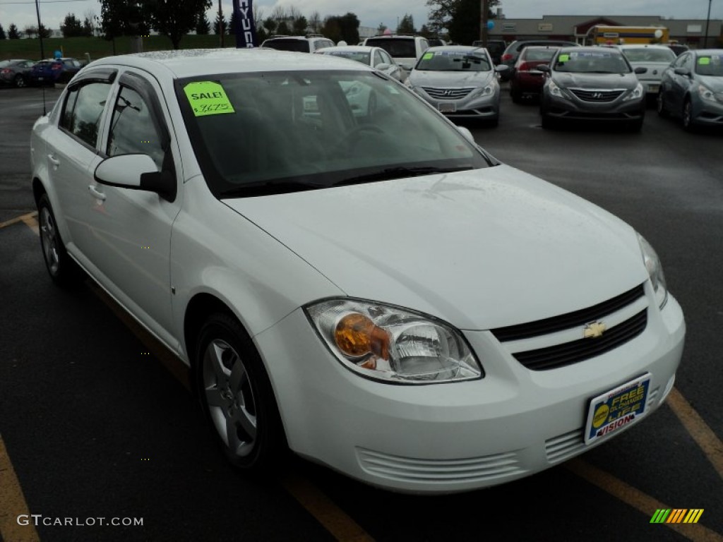 2007 Cobalt LT Sedan - Summit White / Gray photo #9