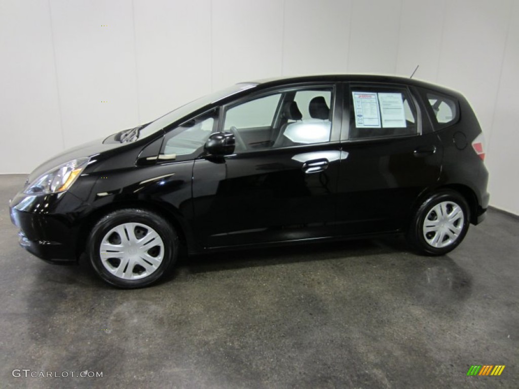 Crystal Black Pearl 2009 Honda Fit Standard Fit Model Exterior Photo #55311393
