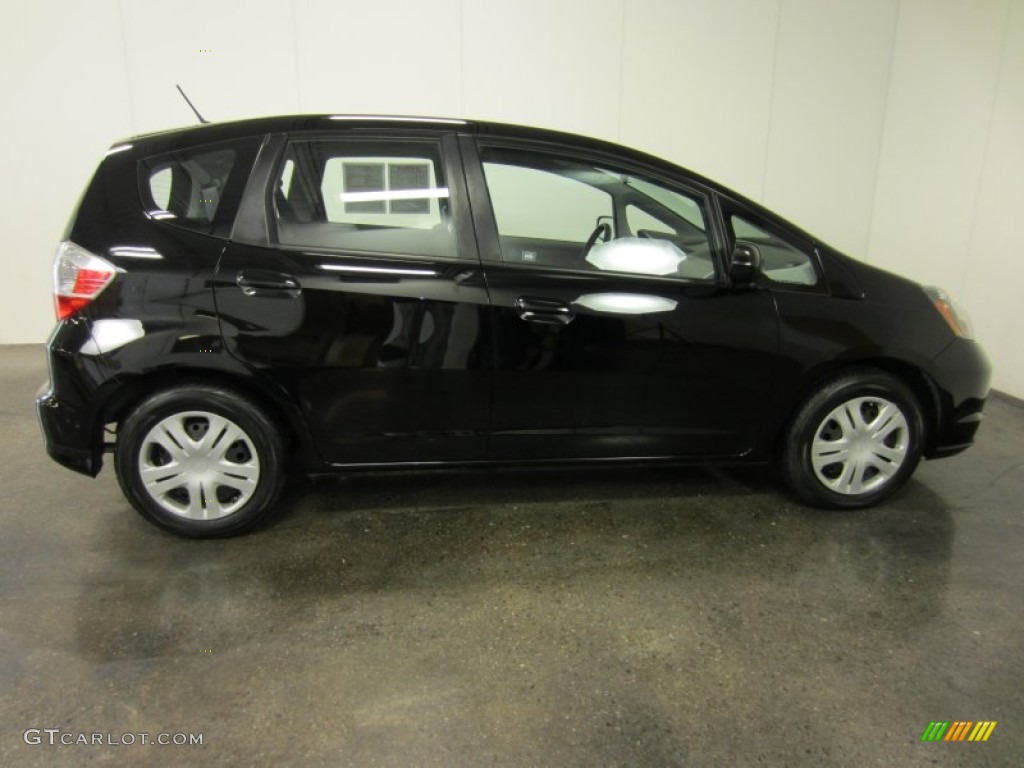 Crystal Black Pearl 2009 Honda Fit Standard Fit Model Exterior Photo #55311463