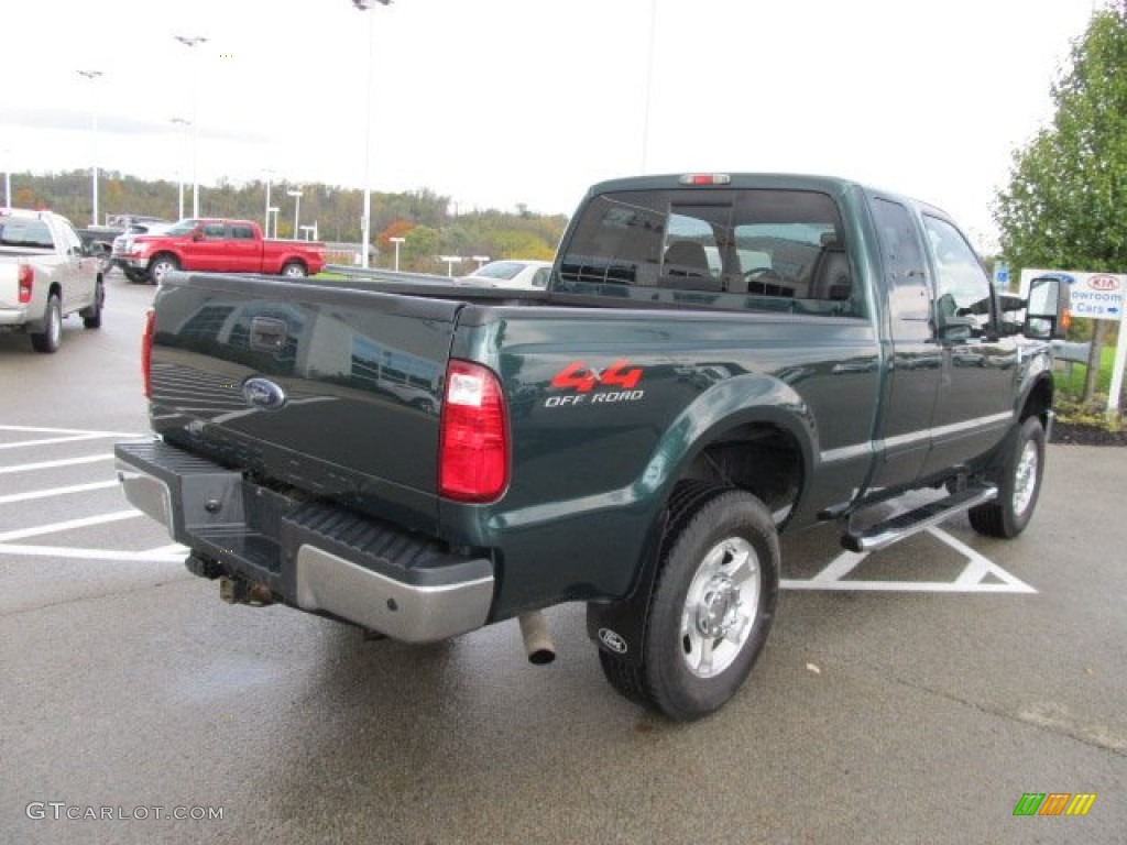 2009 F250 Super Duty XLT SuperCab 4x4 - Forest Green Metallic / Medium Stone photo #11