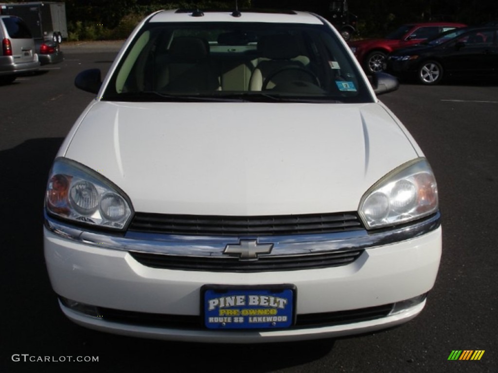 2005 Malibu LT V6 Sedan - White / Neutral Beige photo #2