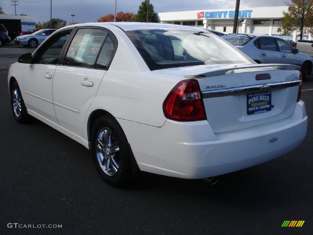 2005 Malibu LT V6 Sedan - White / Neutral Beige photo #6