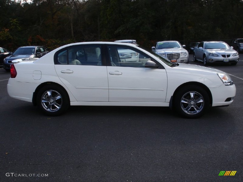 2005 Malibu LT V6 Sedan - White / Neutral Beige photo #7