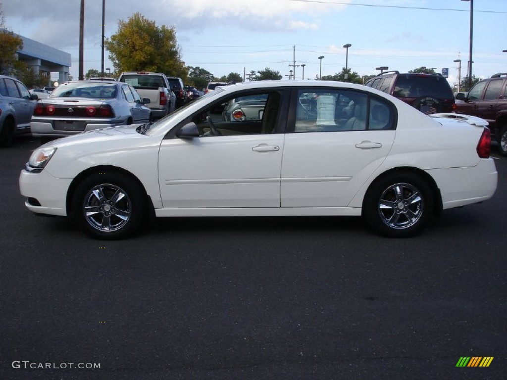 2005 Malibu LT V6 Sedan - White / Neutral Beige photo #9