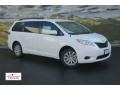 2012 Super White Toyota Sienna LE AWD  photo #1