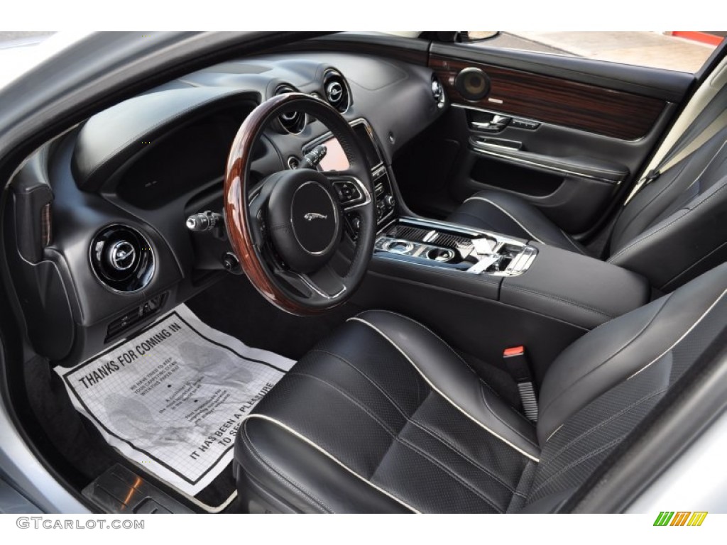 Jet Black/Ivory Interior 2011 Jaguar XJ XJL Supercharged Photo #55315003