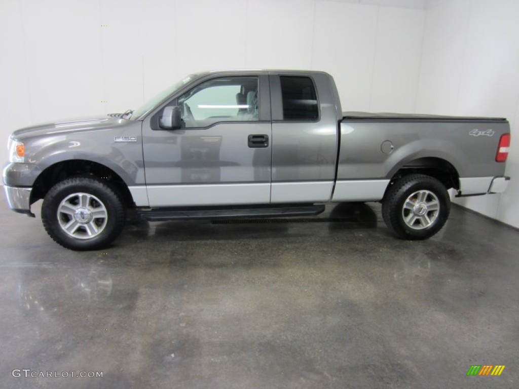 2007 F150 XLT SuperCab 4x4 - Dark Shadow Grey Metallic / Medium Flint photo #3