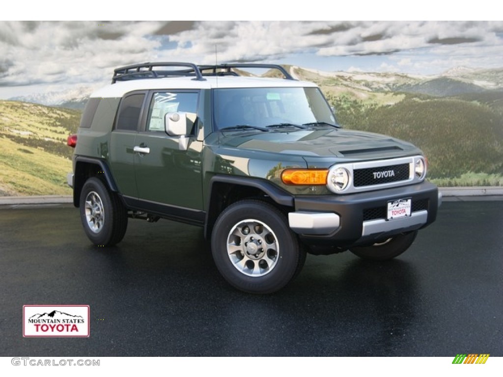 2012 FJ Cruiser 4WD - Army Green / Dark Charcoal photo #1