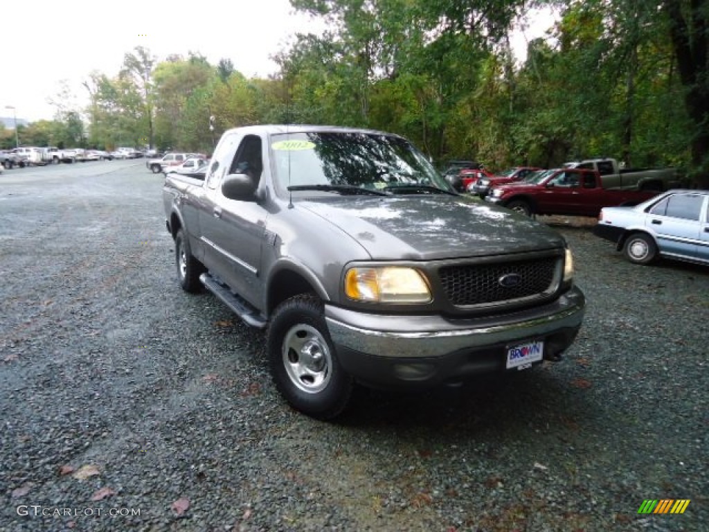 2002 F150 XLT SuperCab 4x4 - Dark Shadow Grey Metallic / Medium Graphite photo #1