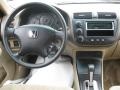 Ivory 2003 Honda Civic LX Sedan Dashboard