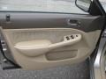 Ivory 2003 Honda Civic LX Sedan Door Panel
