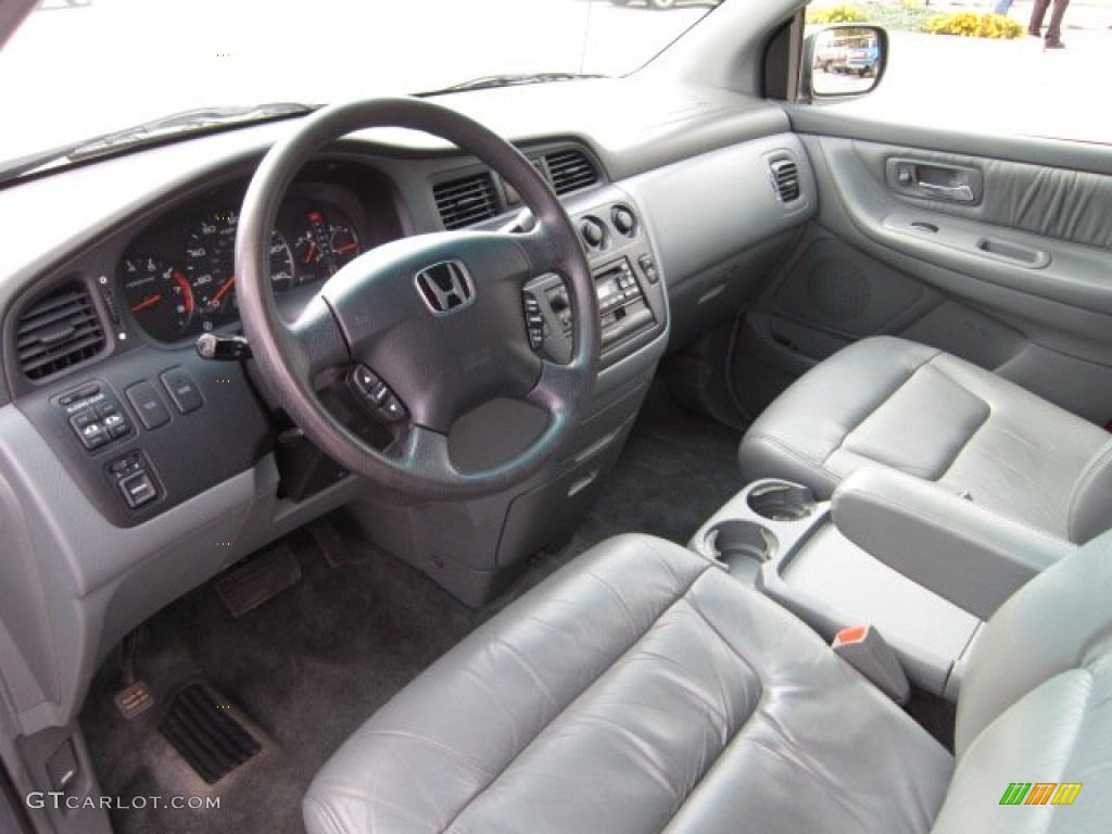 Quartz Gray Interior 2002 Honda Odyssey EX-L Photo #55318825
