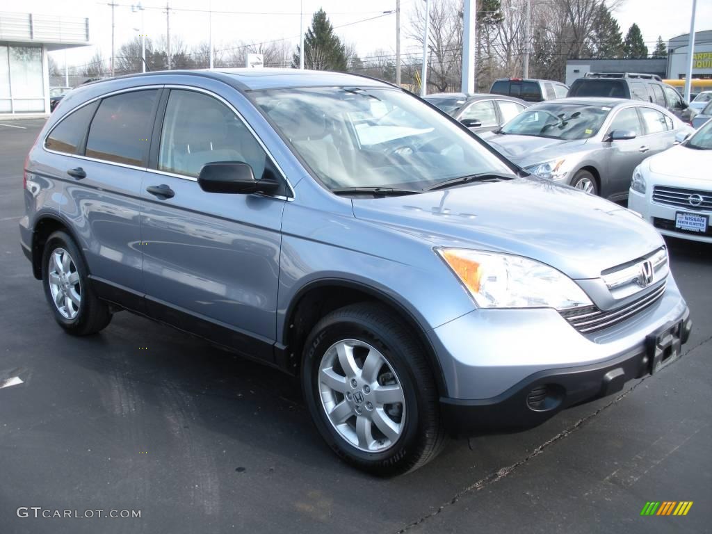 2007 CR-V EX - Glacier Blue Metallic / Gray photo #3