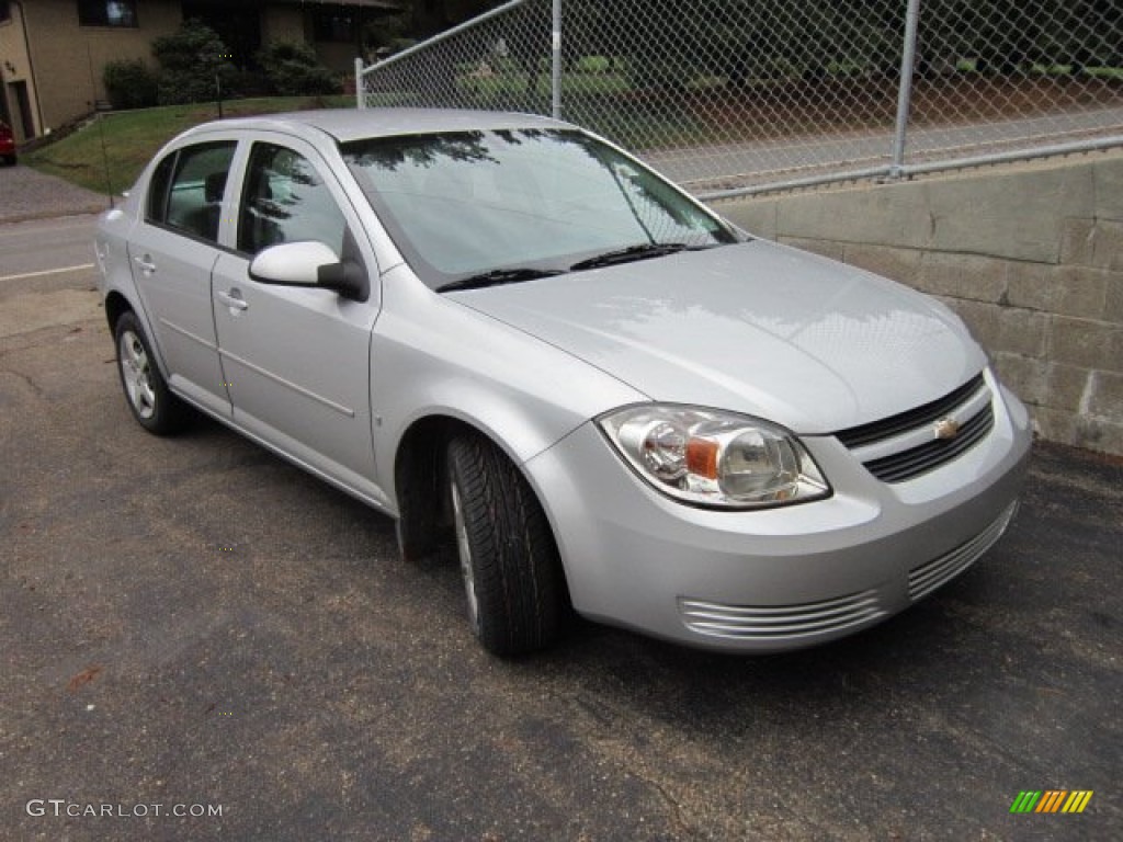 2008 Cobalt LT Sedan - Ultra Silver Metallic / Gray photo #1