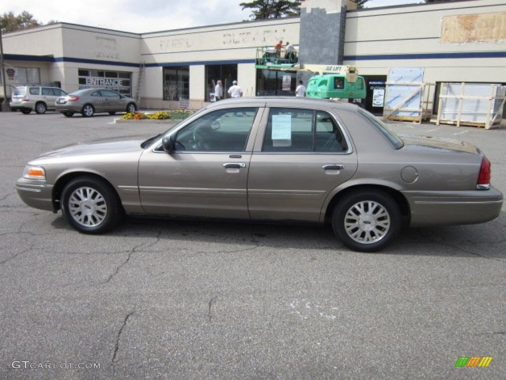 2003 Crown Victoria LX - Arizona Beige Metallic / Dark Charcoal photo #2