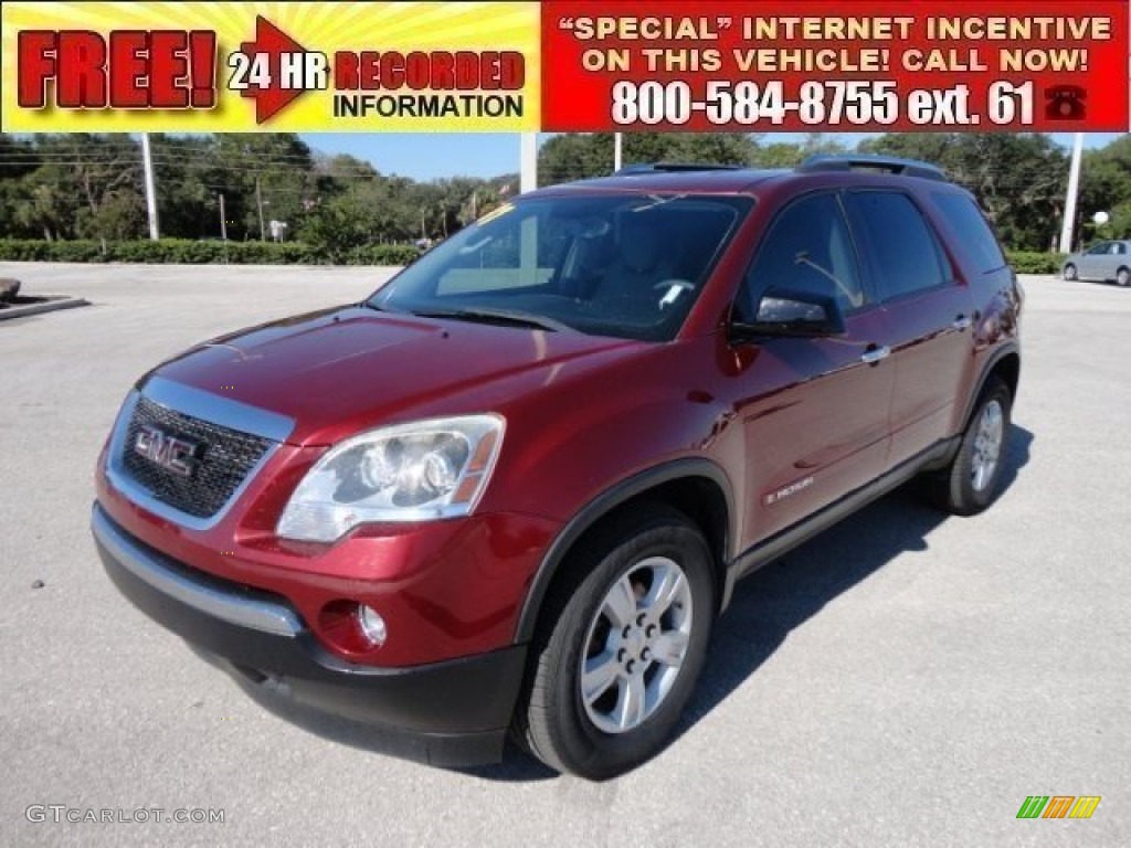 2007 Acadia SLE - Red Jewel Tintcoat / Titanium photo #1